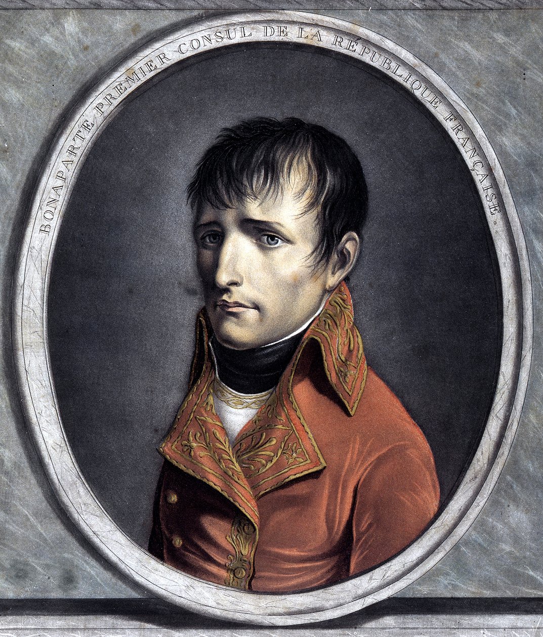 Bonaparte, a Francia Köztársaság első konzuljának portréja. 1801 (X év) alkotó: Unknown artist