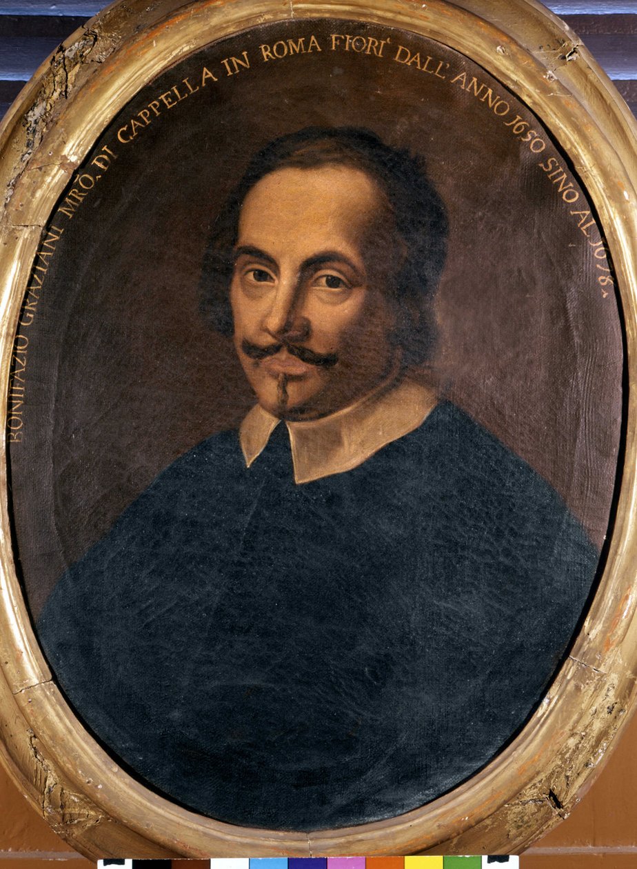 Bonifazio Graziani (1604 / 1605-1664) olasz zeneszerző portréja. alkotó: Unknown artist