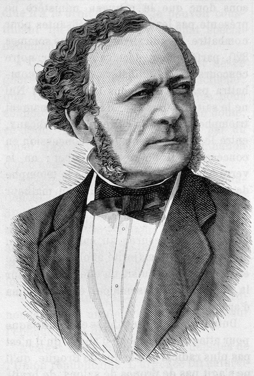 Büfé portréja. század végi metszet a „Histoire de France”-ban, H. Martin. alkotó: Unknown artist