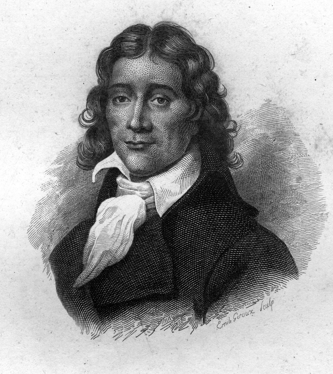 Camille Desmoulins (1760-1794) francia publicista és politikus portréja, metszet a XIX. alkotó: Unknown artist