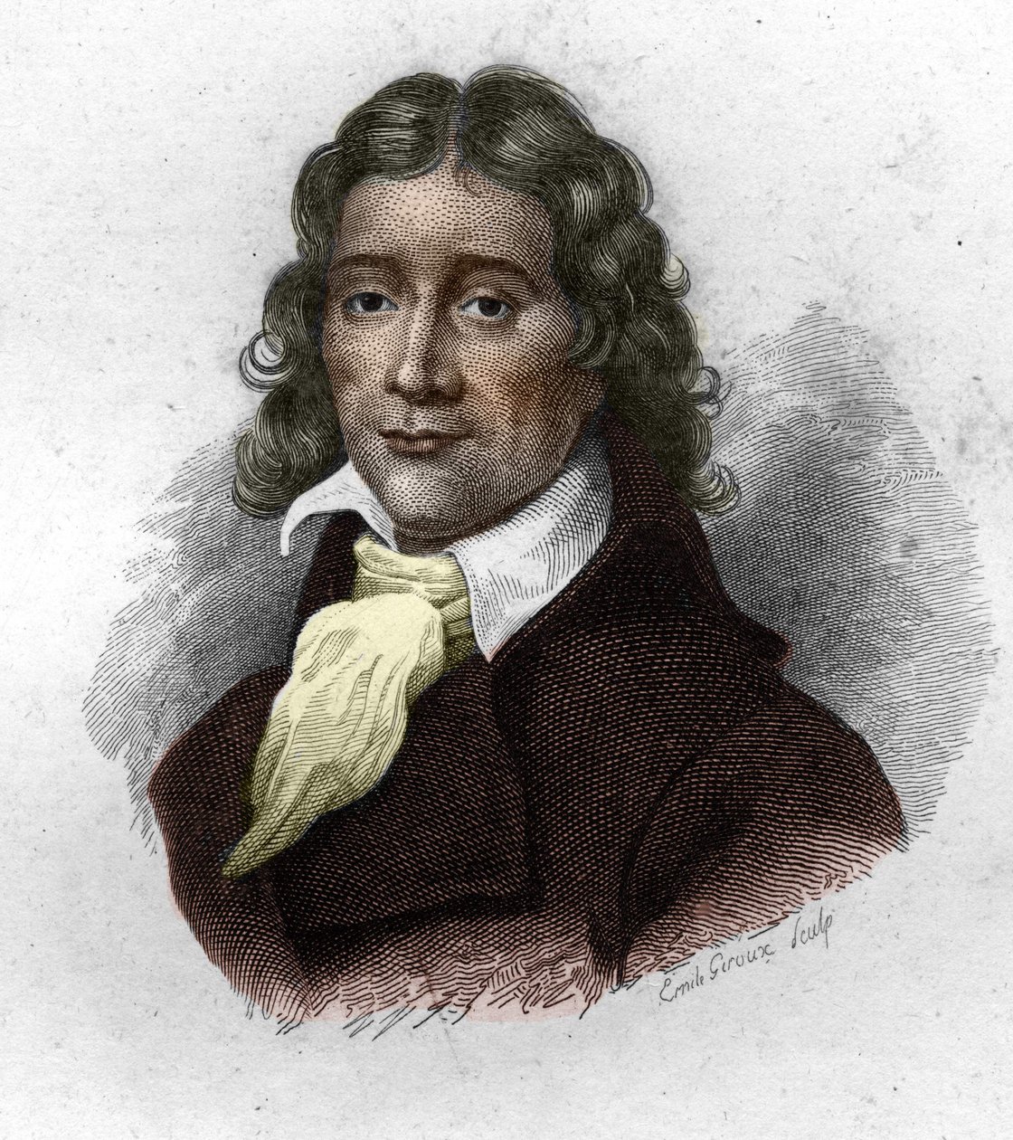 Camille Desmoulins (1760-1794) francia publicista és politikus portréja, metszet a XIX. alkotó: Unknown artist