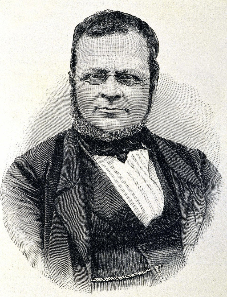 Camillo Benso, Cavour gróf (1810-1861) olasz államférfi portréja egy 1860-as fotó után alkotó: Unknown artist
