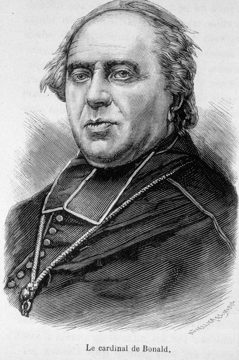 Bonald bíboros portréja alkotó: Unknown artist