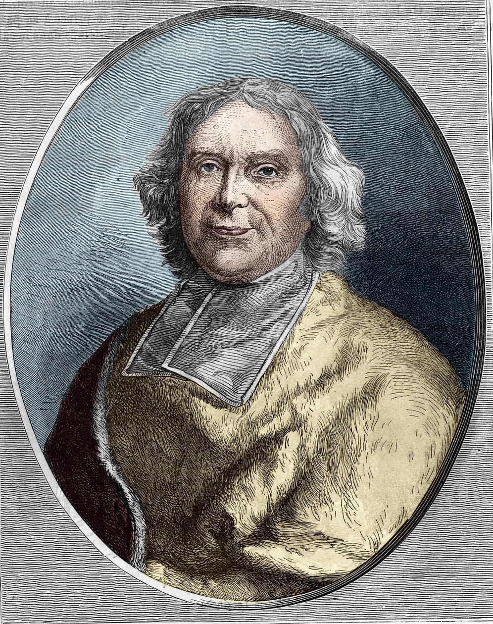 Fleury bíboros (1653 - 1743) portréja.André Hercule de Fleury metszet 1866-ból. alkotó: Unknown artist