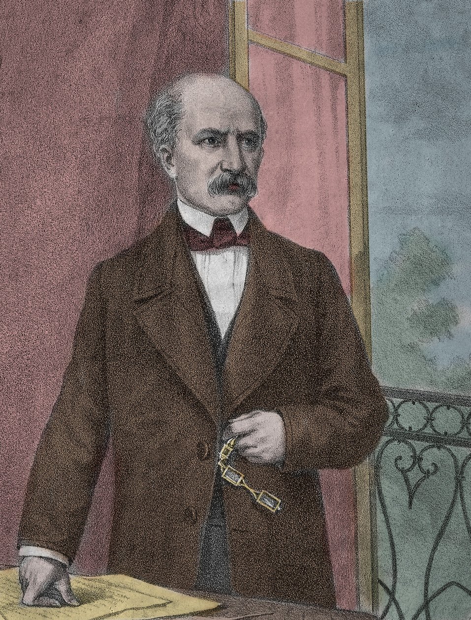 Carlo Cattaneo (1801-1869) olasz hazafi, filozófus portréja - Carlo Cattaneo (1801-1869) hazafi, filozófus, politikai gondolkodó portréja alkotó: Unknown artist