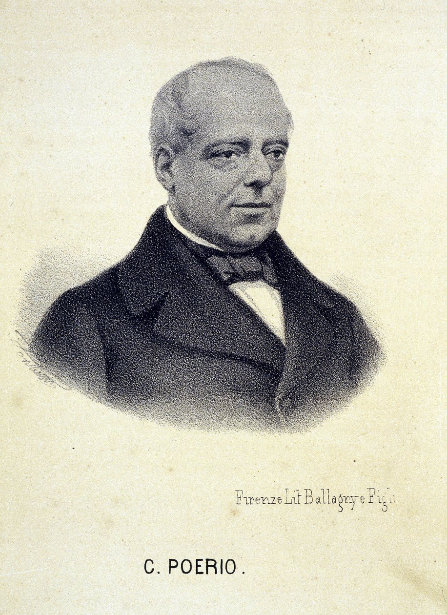 Carlo Poerio (1803-1867) olasz forradalmár portréja. alkotó: Unknown artist