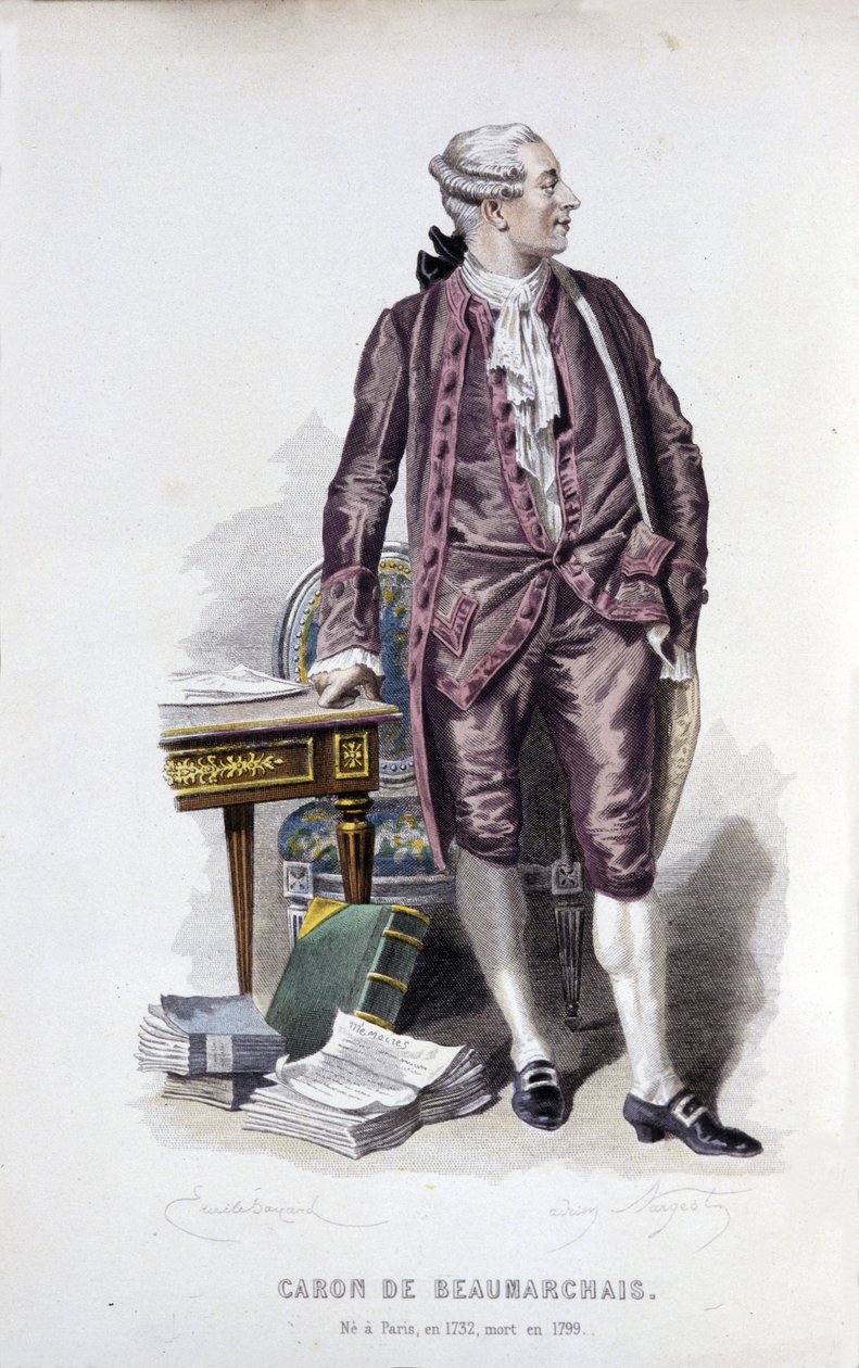 Charon de Beaumarchais (1732 - 1799) portréja. alkotó: Unknown artist