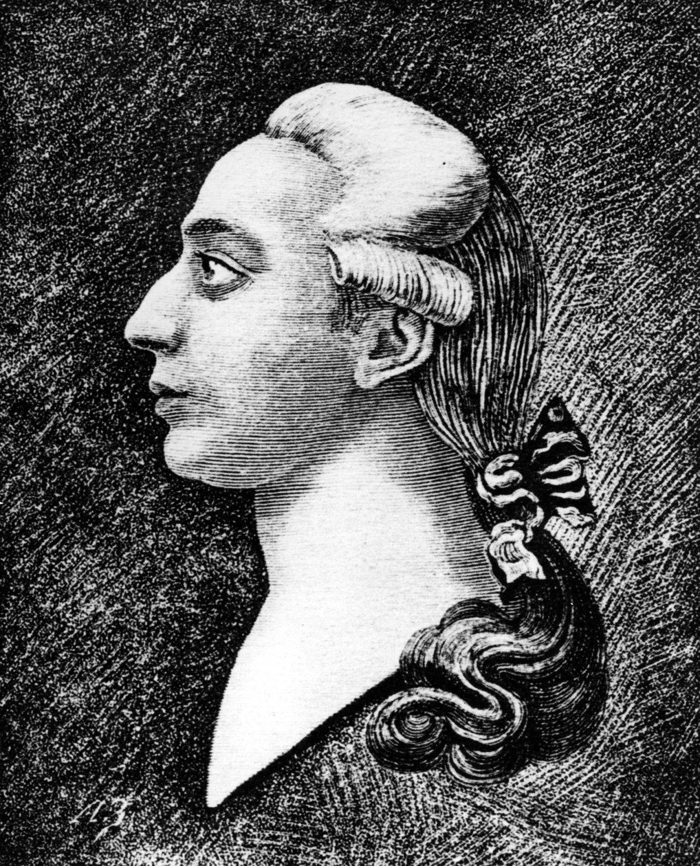 Casanova portréja. 19. századi metszet. alkotó: Unknown artist