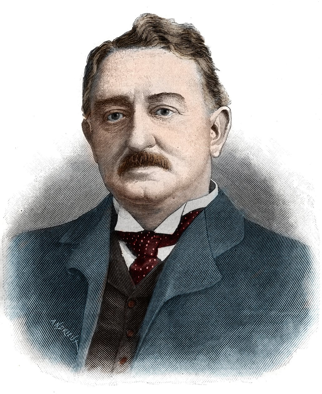 Cecil John Rhodes (1853-1902) brit üzletember és gyarmati adminisztrátor portréja. alkotó: Unknown artist