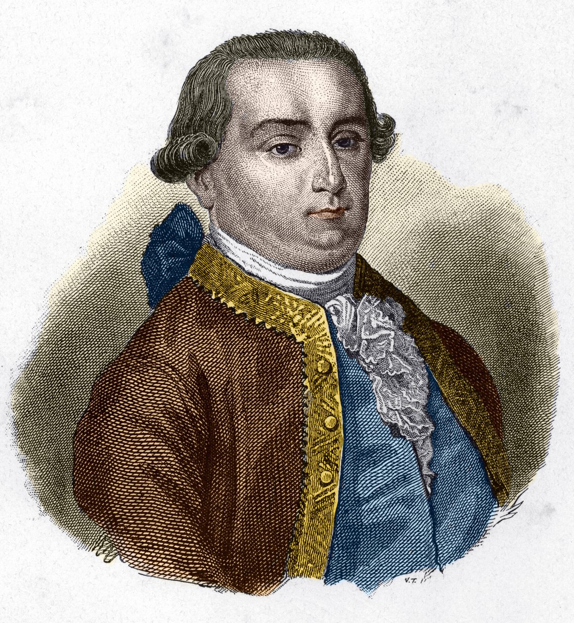 Cesare Bonesana, Marquis de Beccaria (1738 - 1794) olasz jogtudós portréja. alkotó: Unknown artist