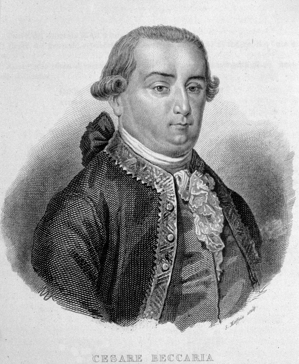 Cesare Bonesana, Marquis de Beccaria (1738 - 1794) olasz jogtudós portréja. alkotó: Unknown artist