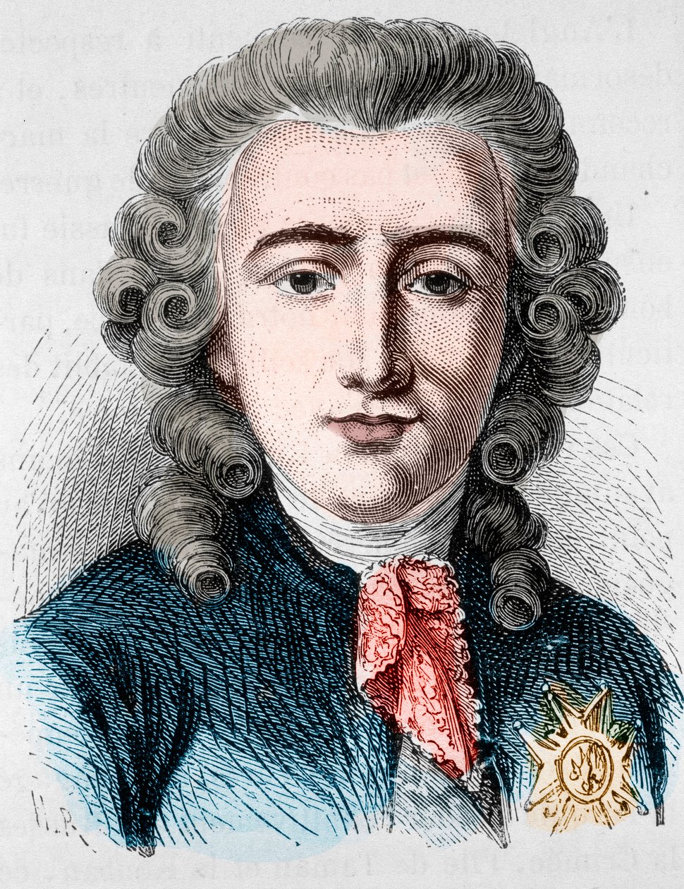 Charles Alexandre de Calonne francia politikus (1734-1802) portréja – Henri Martin „L’Histoire de France” című könyvében alkotó: Unknown artist