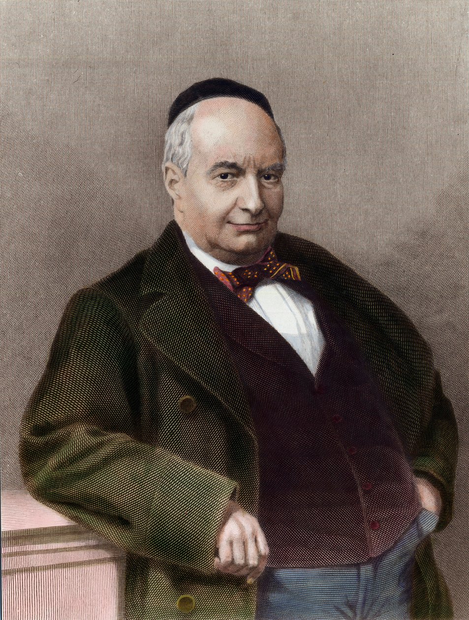 Charles Auguste Sainte Beuve (1804-1869) francia író portréja. századi metszet. Magángyűjtemény. alkotó: Unknown artist