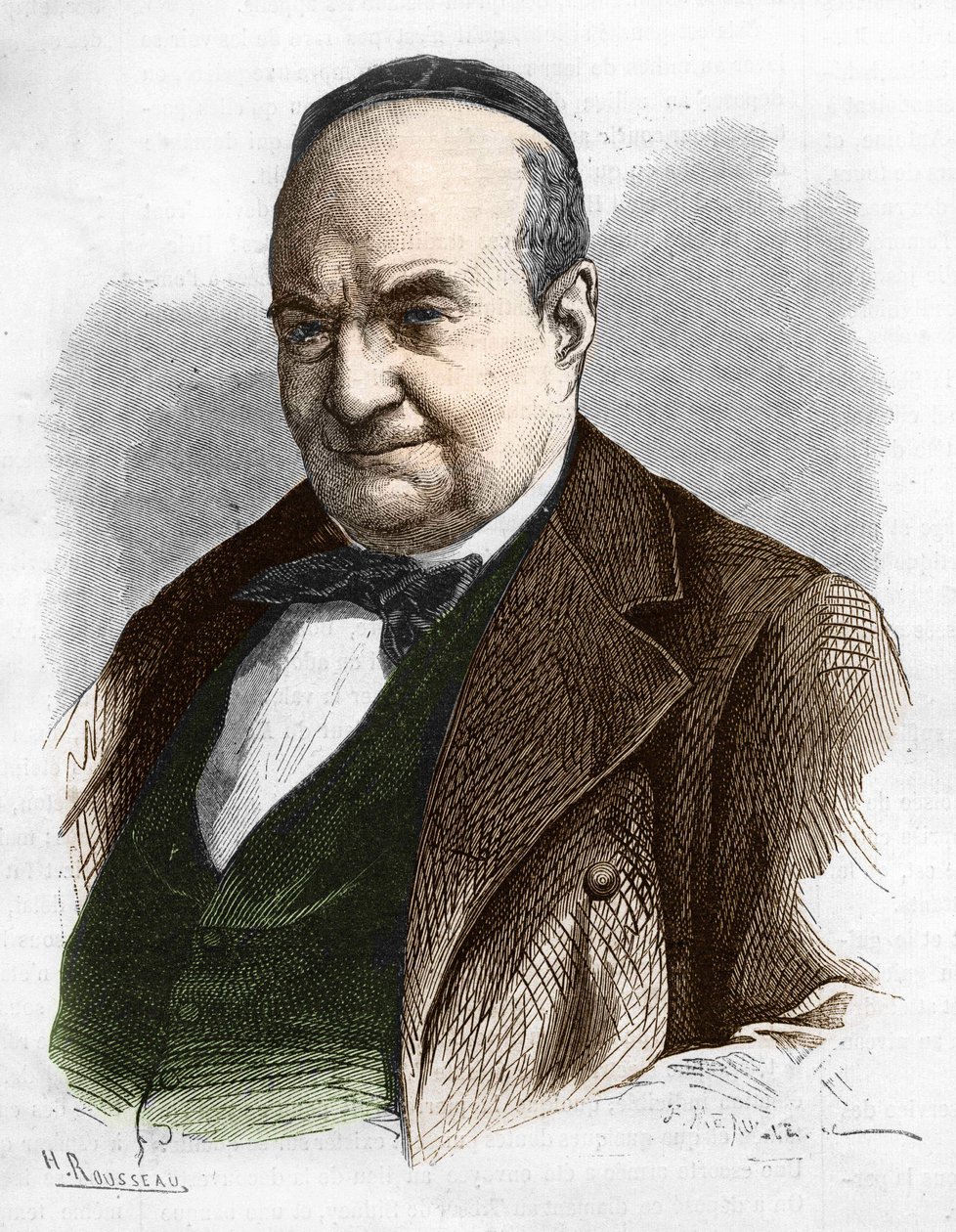 Charles Augustin Sainte Beuve (1804 - 1869) (Sainte-Beuve) író, újságíró és irodalomkritikus portréja. alkotó: Unknown artist