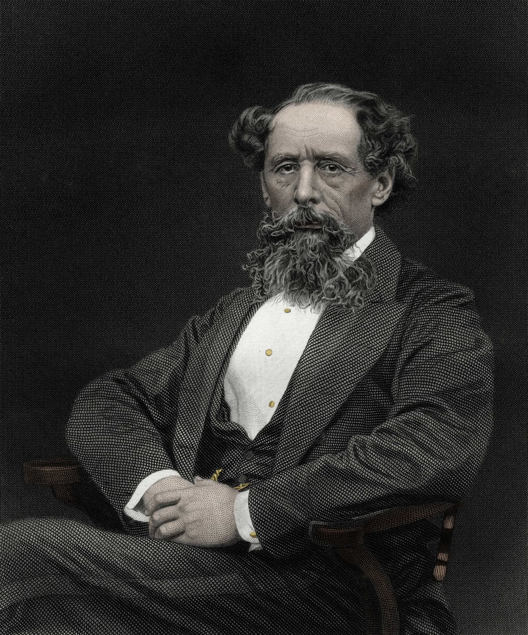 Charles Dickens (1812-1870) angol író portréja. alkotó: Unknown artist