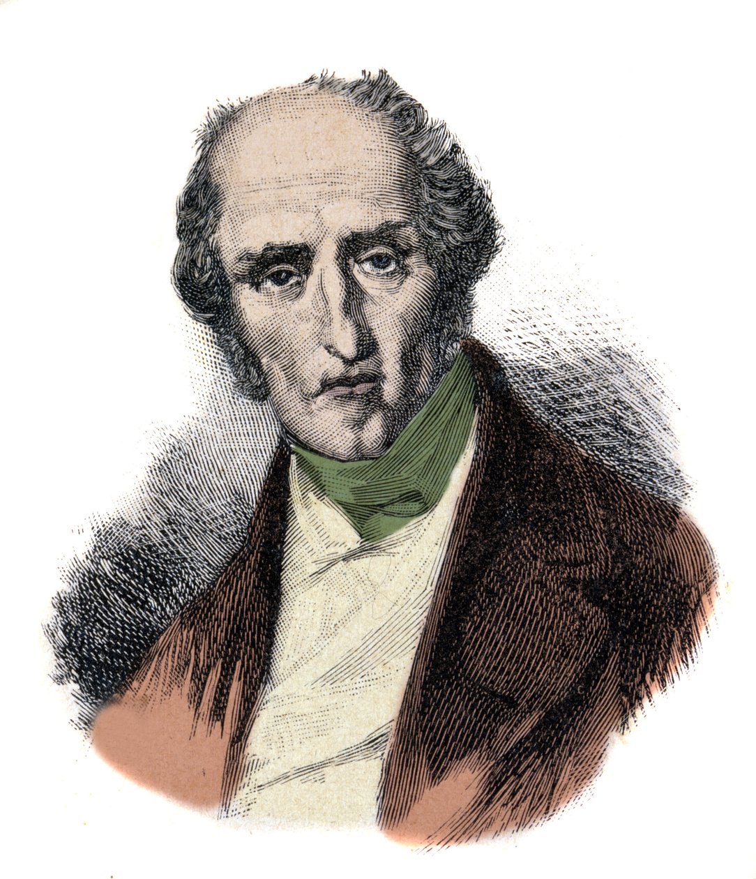Charles Fourier (1772-1837) francia szocialista teoretikus portréja. századi metszet. alkotó: Unknown artist