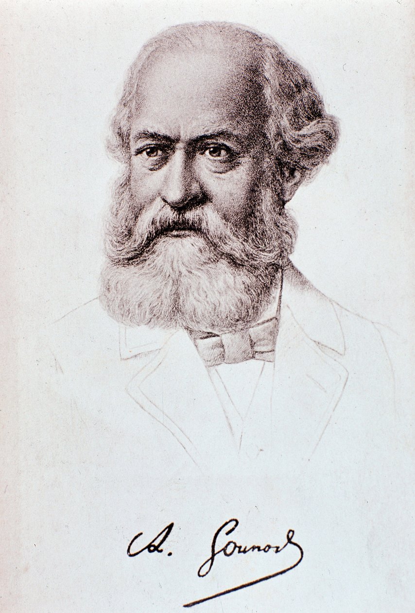 Charles Gounod (1818-1893) angol zeneszerző portréja Rajz. 19. század. Milánó, Conservatorio biblioteca alkotó: Unknown artist