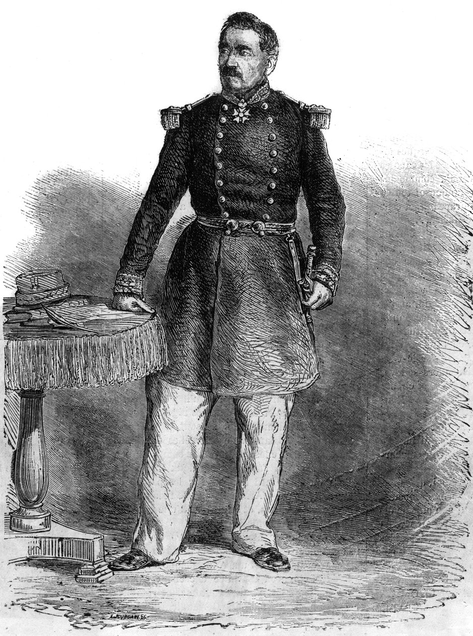 Charles Guillaume Marie Appollinaire portréja, Antoine Cousin Montauban, Palikao gróf (1796-1878) - angol tábornok és államférfi - metszet alkotó: Unknown artist