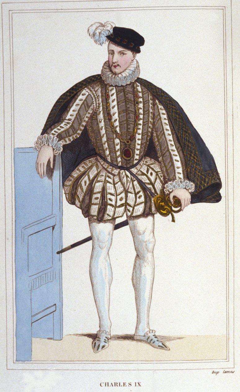 IX. Károly (1550-1574), francia király portréja. alkotó: Unknown artist