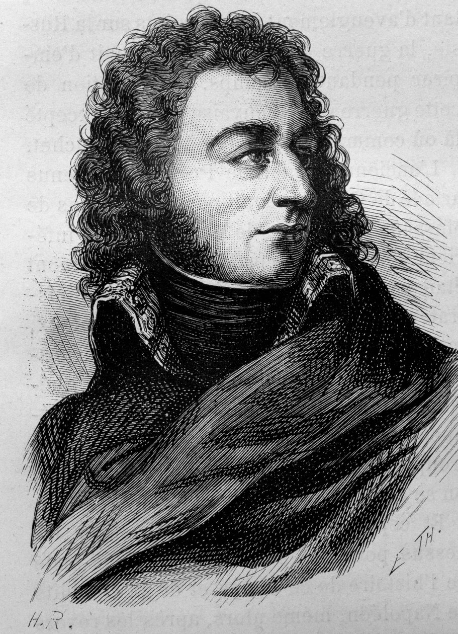 János Károly portréja – baptist Bernadotte (XIV. Károly) (1763 - 1844). század végi metszet a „Histoire de France”-ban, H. Martin. alkotó: Unknown artist