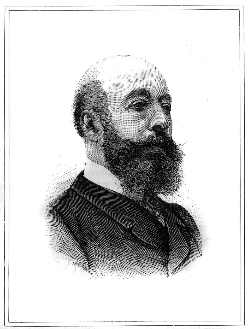Charles Lambert de Sainte Croix (Sainte-Croix) (1827-1889) francia politikus portréja. Gravírozás „Az illusztrált világban”, január 2 alkotó: Unknown artist