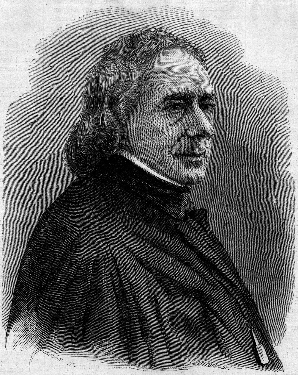 Charles Philipon (1800-1862) francia karikaturista, litográfus és újságíró portréja, a „La Caricature” és a „Le Charivari” szatirikus újságok alapítója. Metszet az 1862. február 1-i „” Le Monde Illustré” 251. számban. alkotó: Unknown artist
