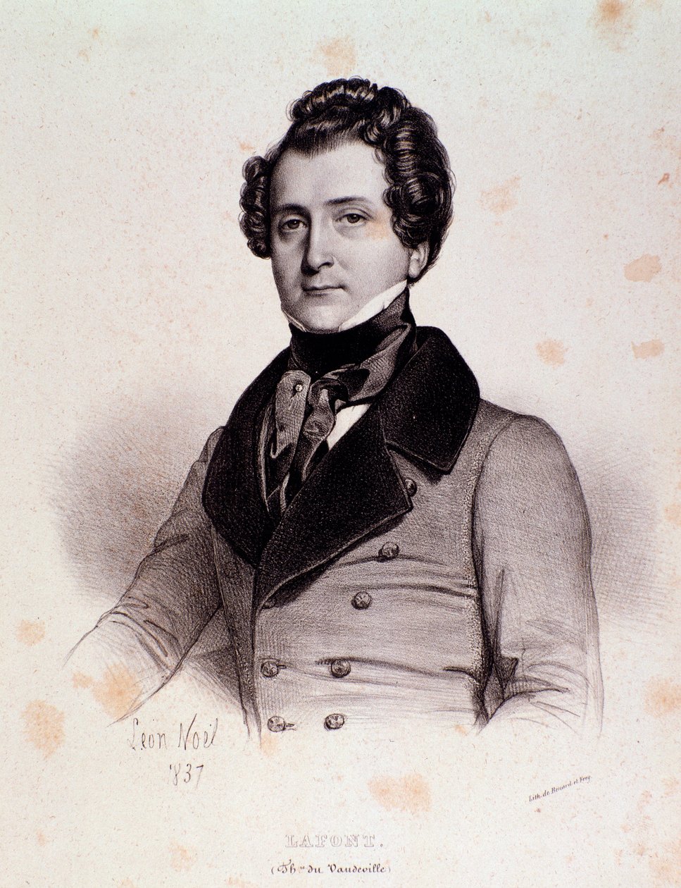 Charles Philippe Lafont portréja (metszet) alkotó: Unknown artist