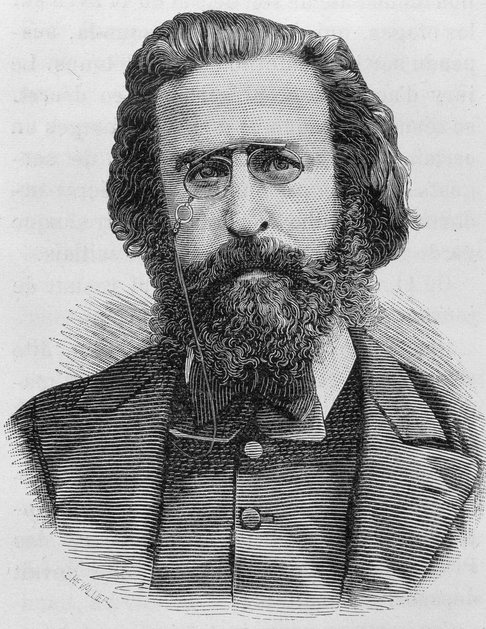 Charles Théophile Ferré (1845 - 1871) portréja. század végi metszet a „Histoire de France”-ban, H. Martin. alkotó: Unknown artist