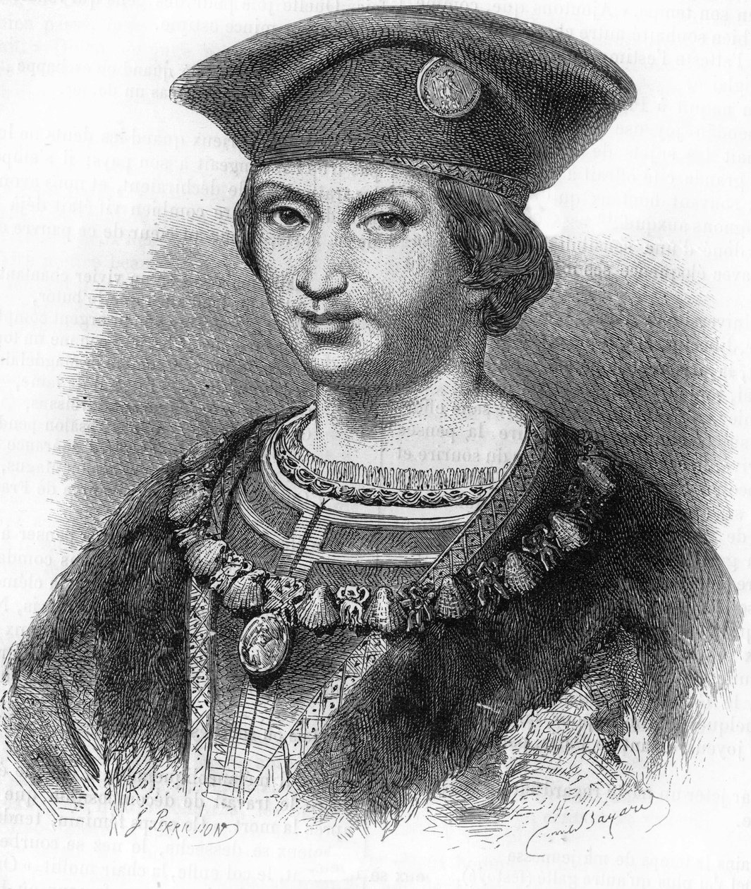 VIII. Károly francia király (1470-1498) portréja. alkotó: Unknown artist