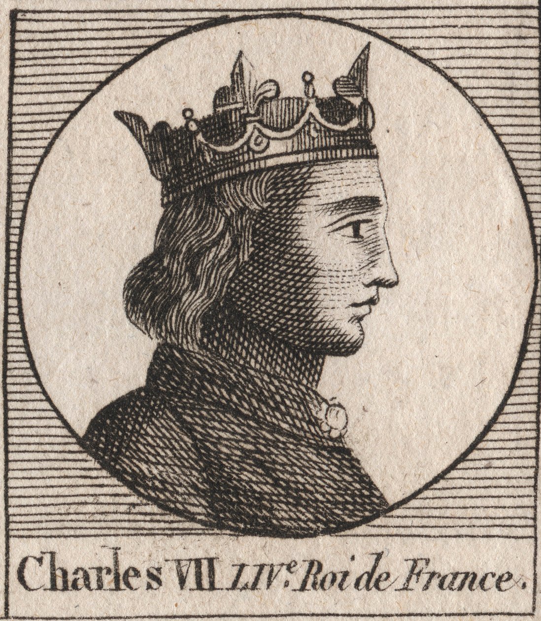 VII. Károly (1403-1461) francia király portréja – VII. KÁROLY (1403-1461) francia király alkotó: Unknown artist