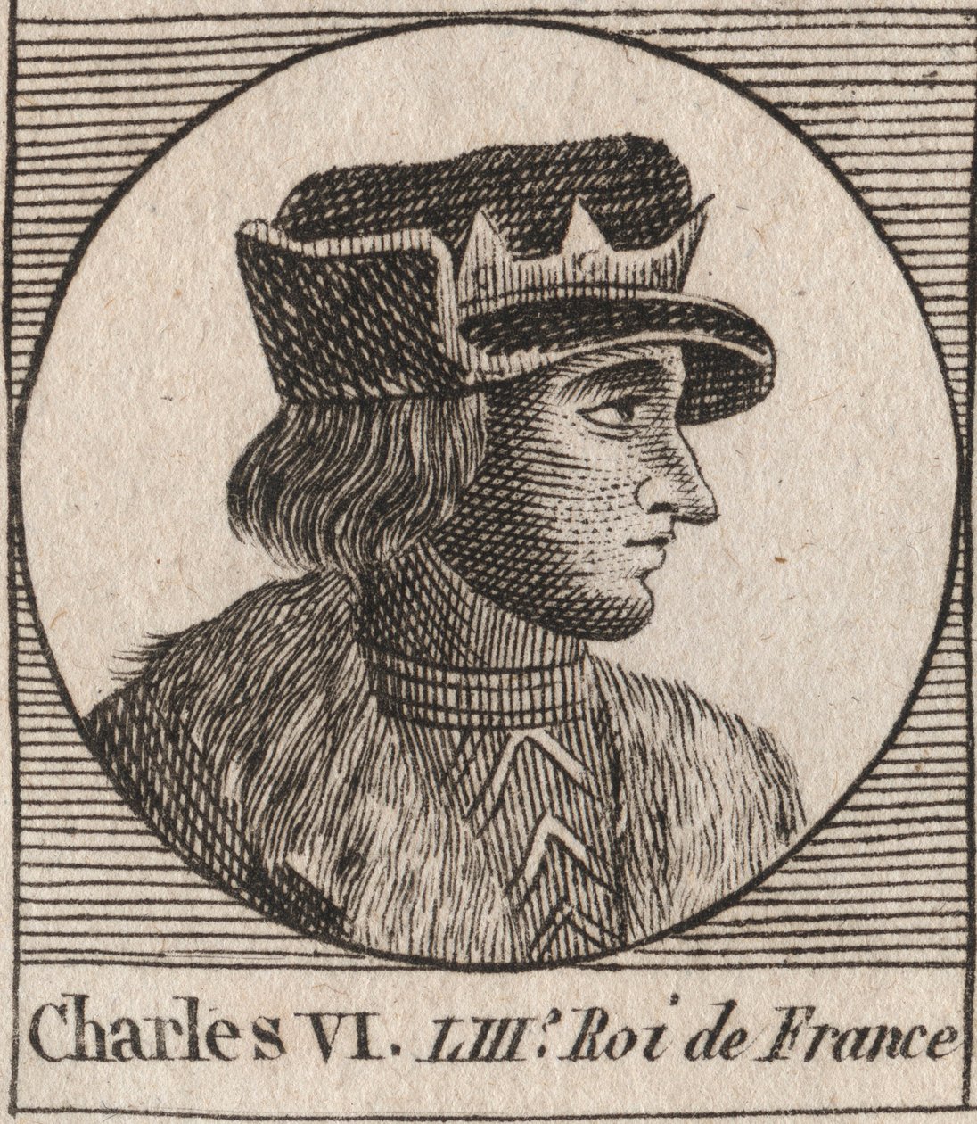 VI. Károly (1368-1422), francia király portréja – VI. KÁROLY (1368-1422) francia király alkotó: Unknown artist