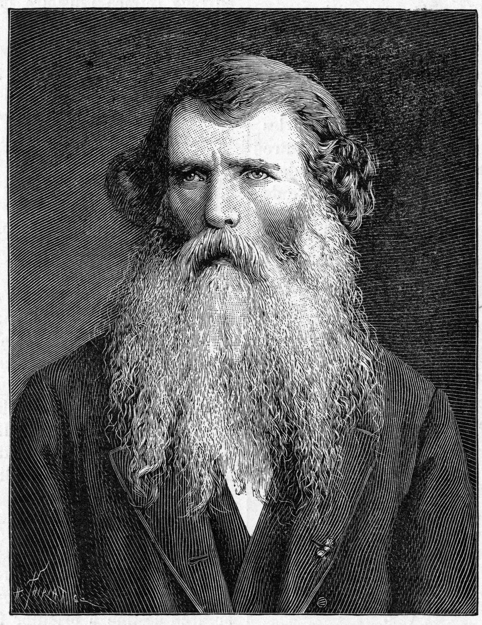 Charles Victor Naudin francia botanikus portréja. (1815-1899).metszet 1898. in „” La Nature. A tudományok áttekintése és alkalmazásaik a művészetben és az iparban.” alkotó: Unknown artist