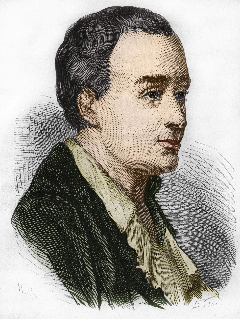 Charles de Secondat (1689-1755), De La Brède báró és Montesquieu portréja. századi metszet. alkotó: Unknown artist