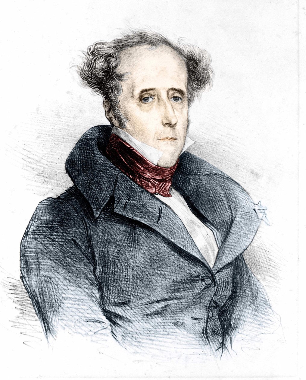 Chateaubriand portréja, Devéria – a „” L