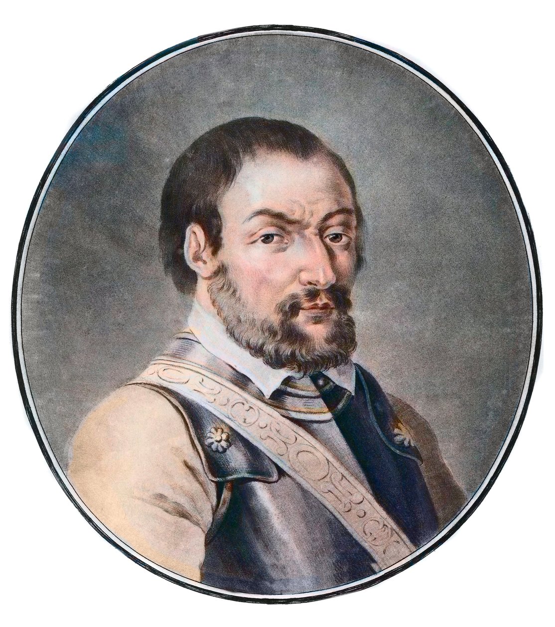 Chevalier de Bayard (Pierre Terrail, Bayard hadvezére) (1475-1524), francia katona portréja. alkotó: Unknown artist