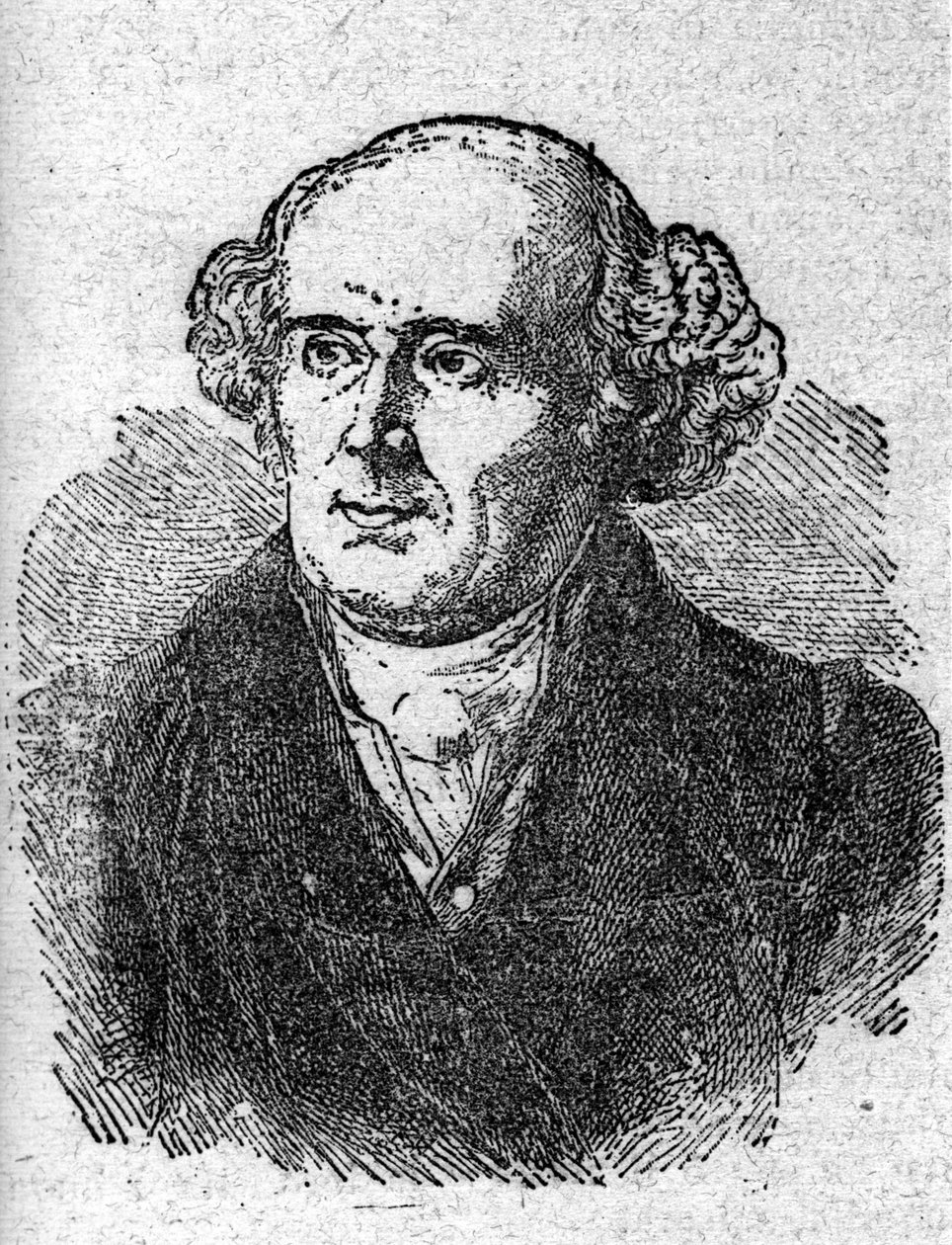 Christian Hahnemann (1755-1843), a homeopátia alapító orvosának portréja. századi metszet. alkotó: Unknown artist