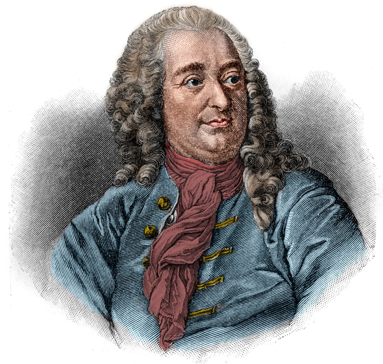 Christian von Wolff vagy Christian von Wolf német jogtudós, matematikus és filozófus (1679-1754) portréja. Metszés. alkotó: Unknown artist