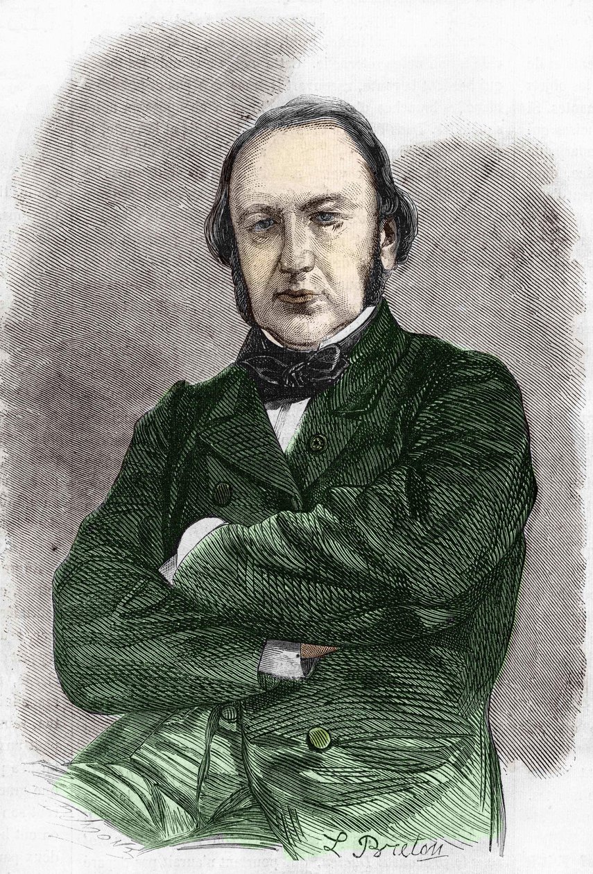 Claude Bernard (1813-1878) francia fiziológus portréja. alkotó: Unknown artist