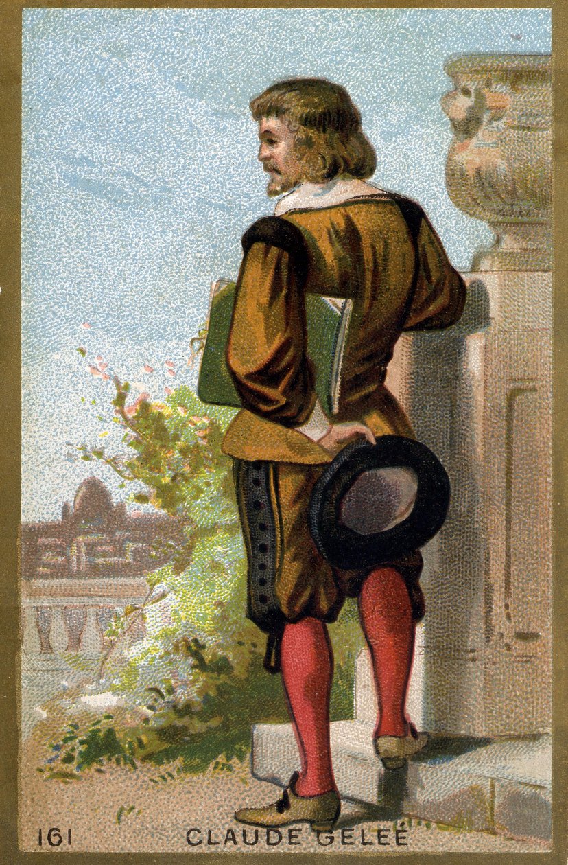 Claude Gellée dit Le Lorrain (1600 - 1682) portréja. A 19. század végének kromolitográfiája. alkotó: Unknown artist