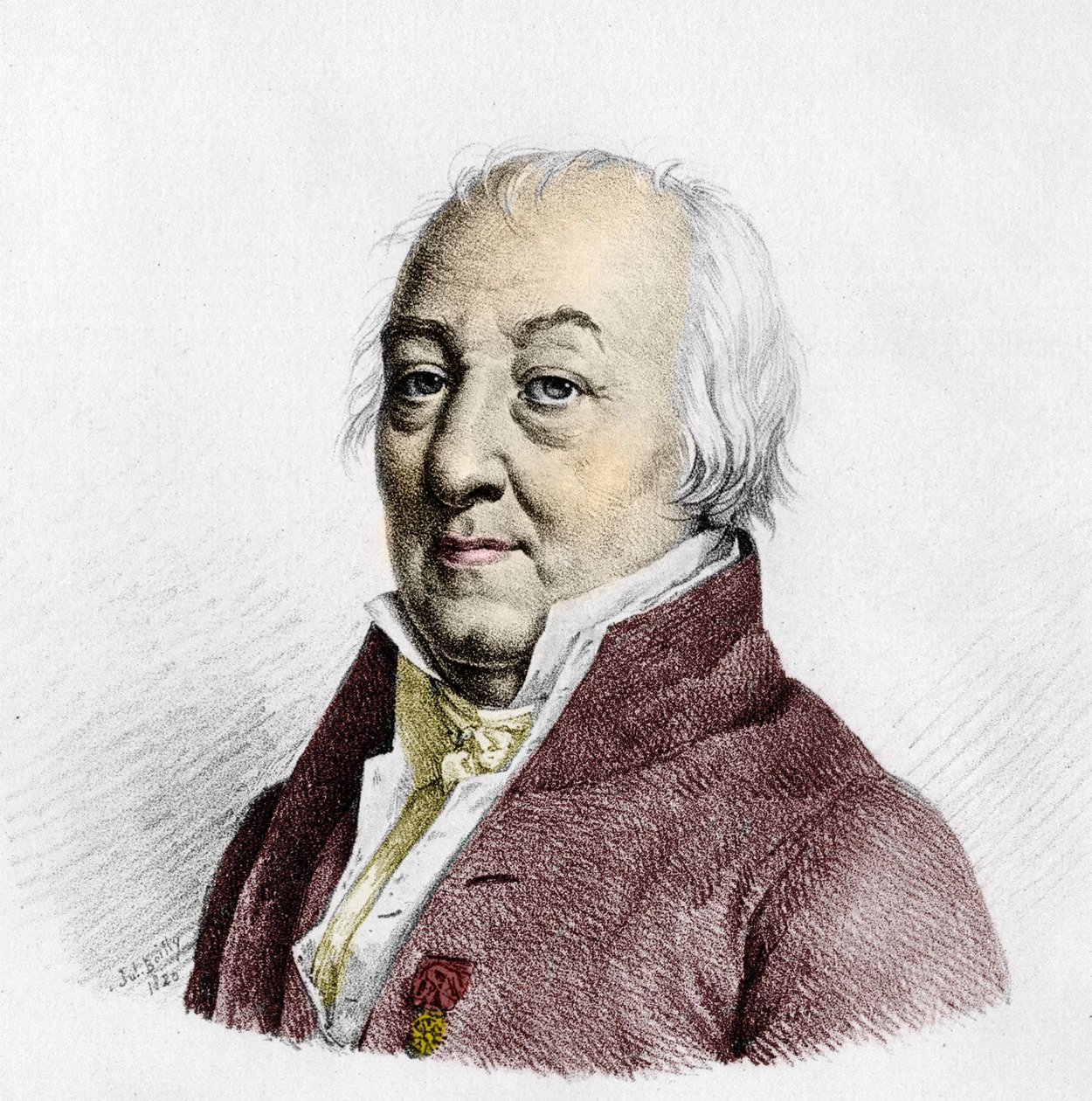 Claude Louis, Berthollet gróf (1748 - 1822) francia kémikus portréja.1820-as metszet. alkotó: Unknown artist