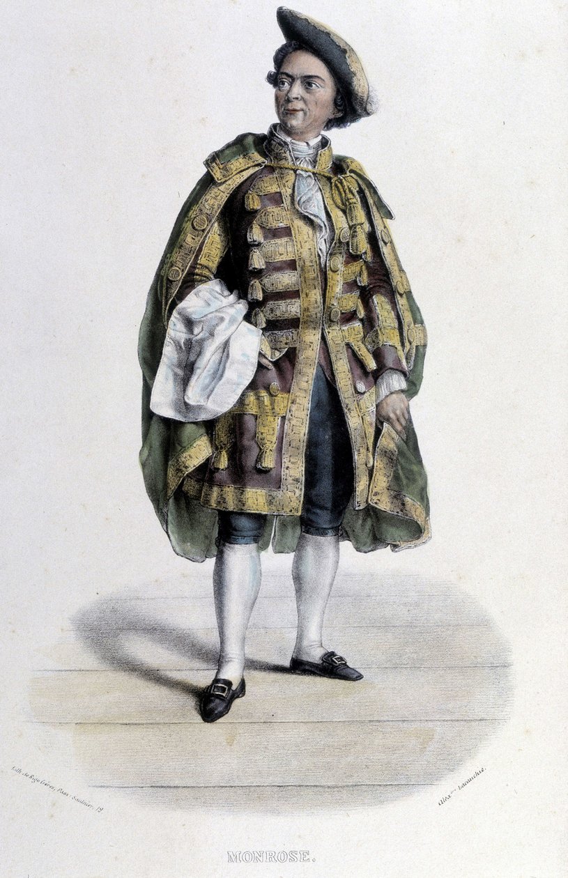 Claude Louis Seraphin Barizain (vagy Barisain) portréja, dit Monrose alkotó: Unknown artist