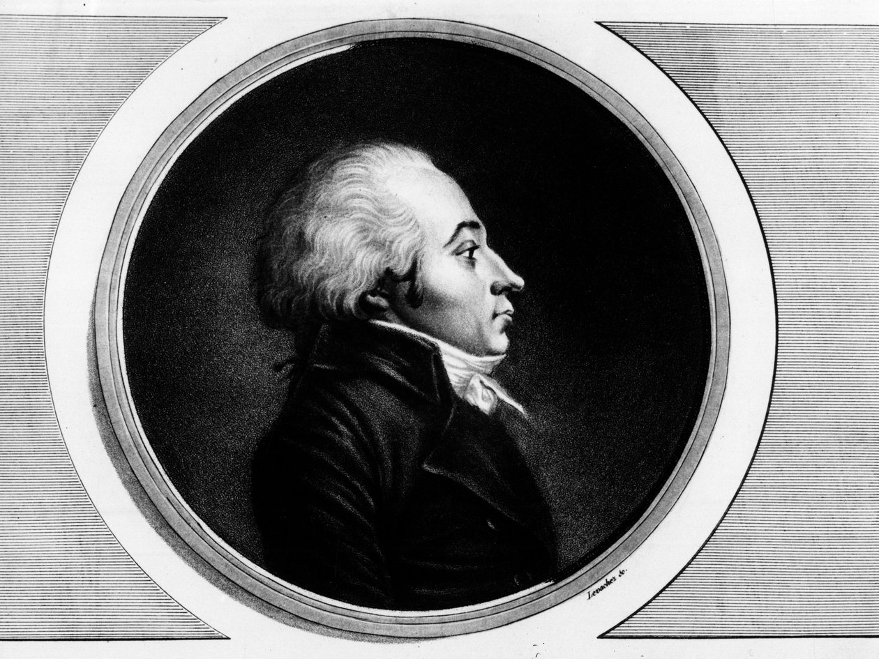 Claude Roberjot (1752-1799), Saone-et-Loire helyettesének portréja a Nemzeti Kongresszuson. Metszet „” A francia forradalom történelmi festményeinek teljes gyűjteménye, három kötetben.””” 1804. alkotó: Unknown artist