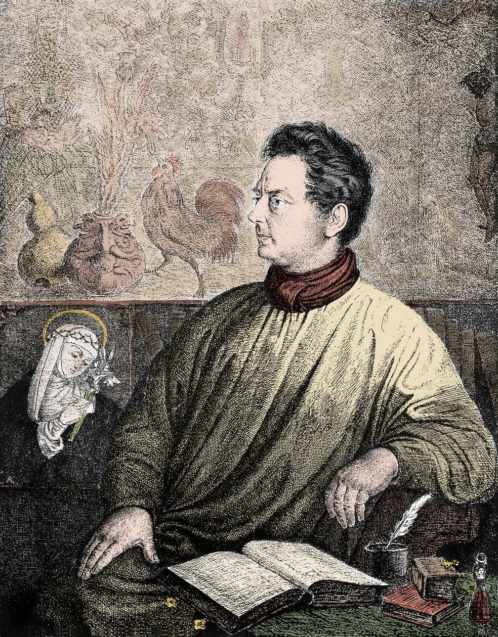 Clemens Brentano (1778-1842) német író és költő portréja - Clemens Maria Brentano portréja alkotó: Unknown artist