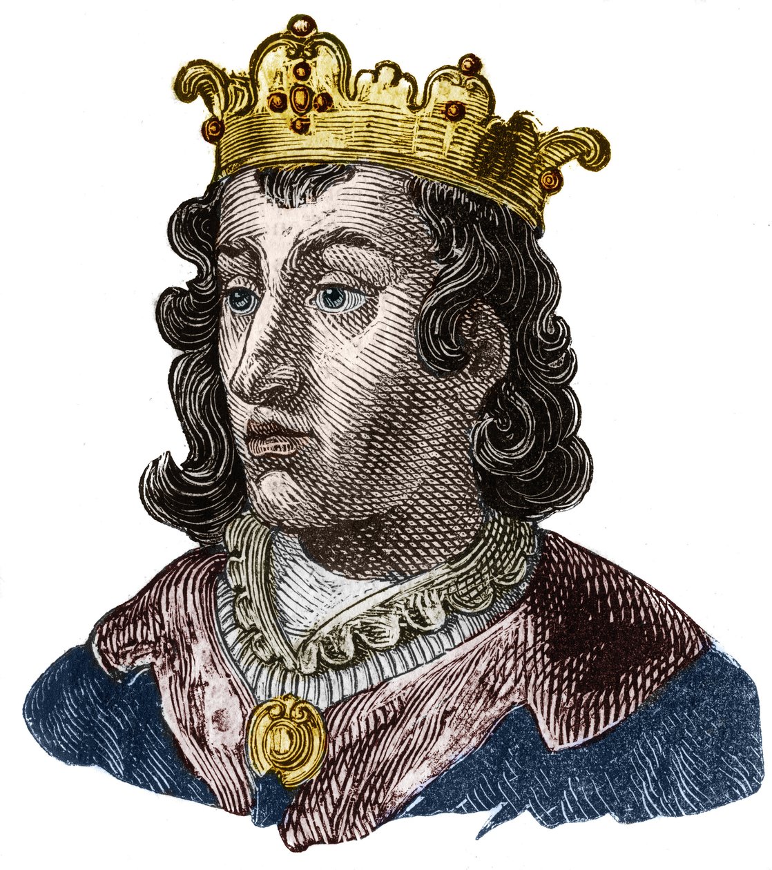 III. Clothaire (652-673), Neustria és Burgundia királyának portréja alkotó: Unknown artist