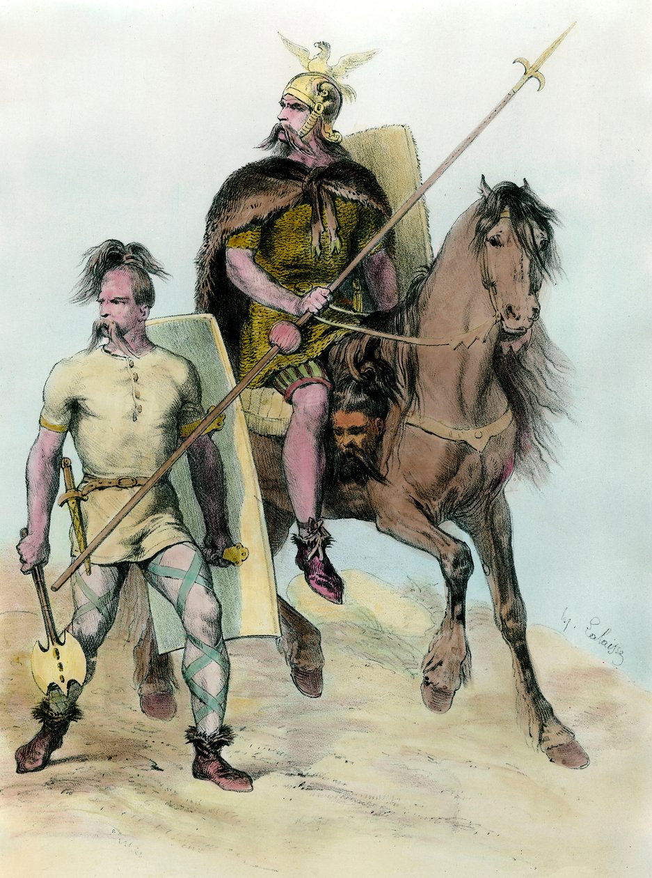 I. Clovis ló portréja (465 - 511) a frankok királya. alkotó: Unknown artist