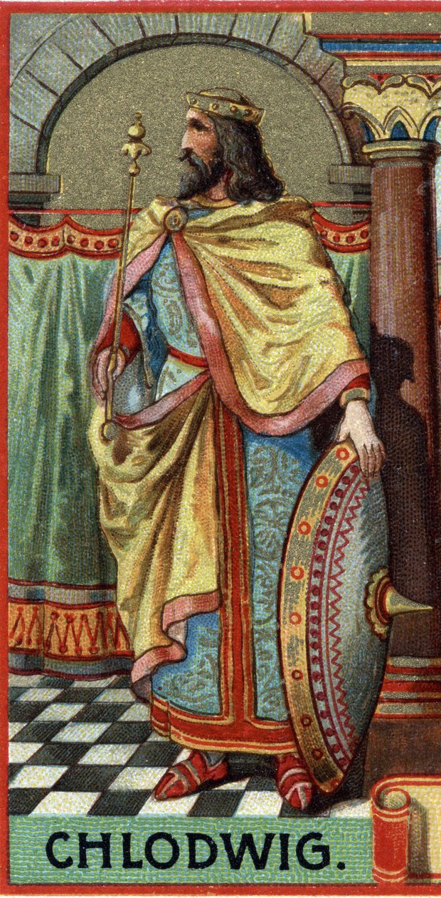 Clovis, a frankkirály portréja i.sz. 481-511 között. alkotó: Unknown artist