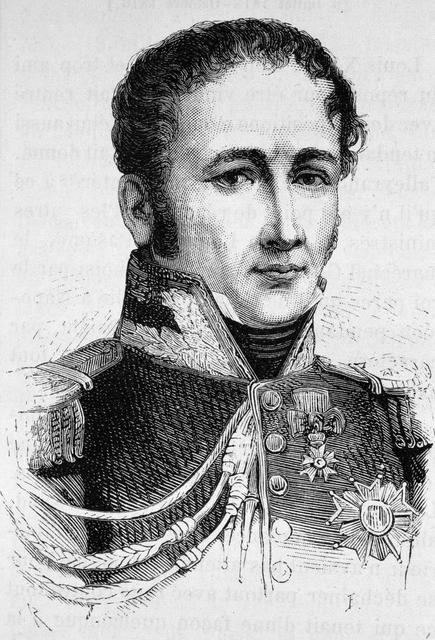 Antoine Drouot gróf portréja (1774 - 1847). század végi metszet a „Histoire de France”-ban, H. Martin. alkotó: Unknown artist