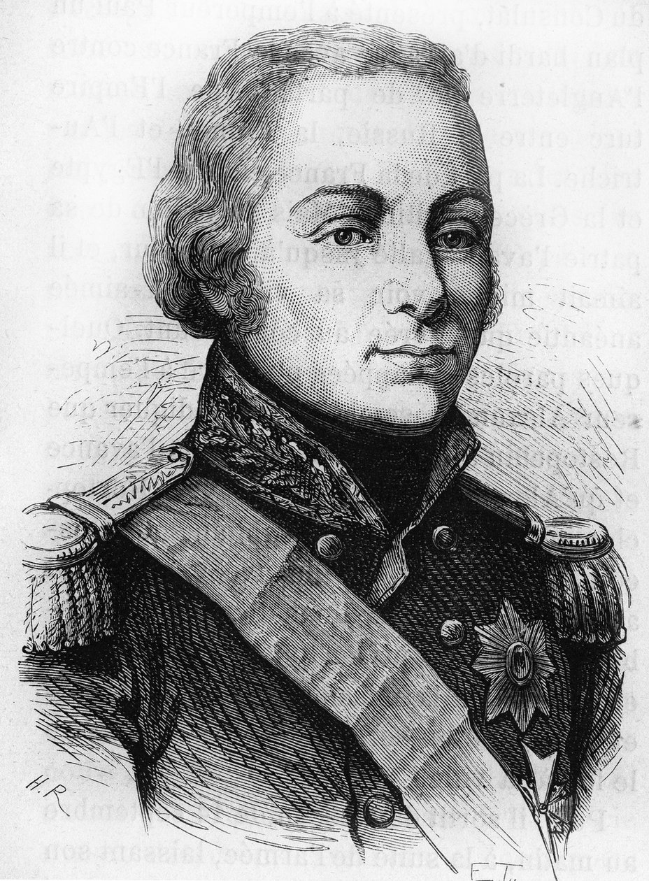 Rostopchine gróf portréja (1765 - 1826). század végi metszet a „Histoire de France”-ban, H. Martin. alkotó: Unknown artist
