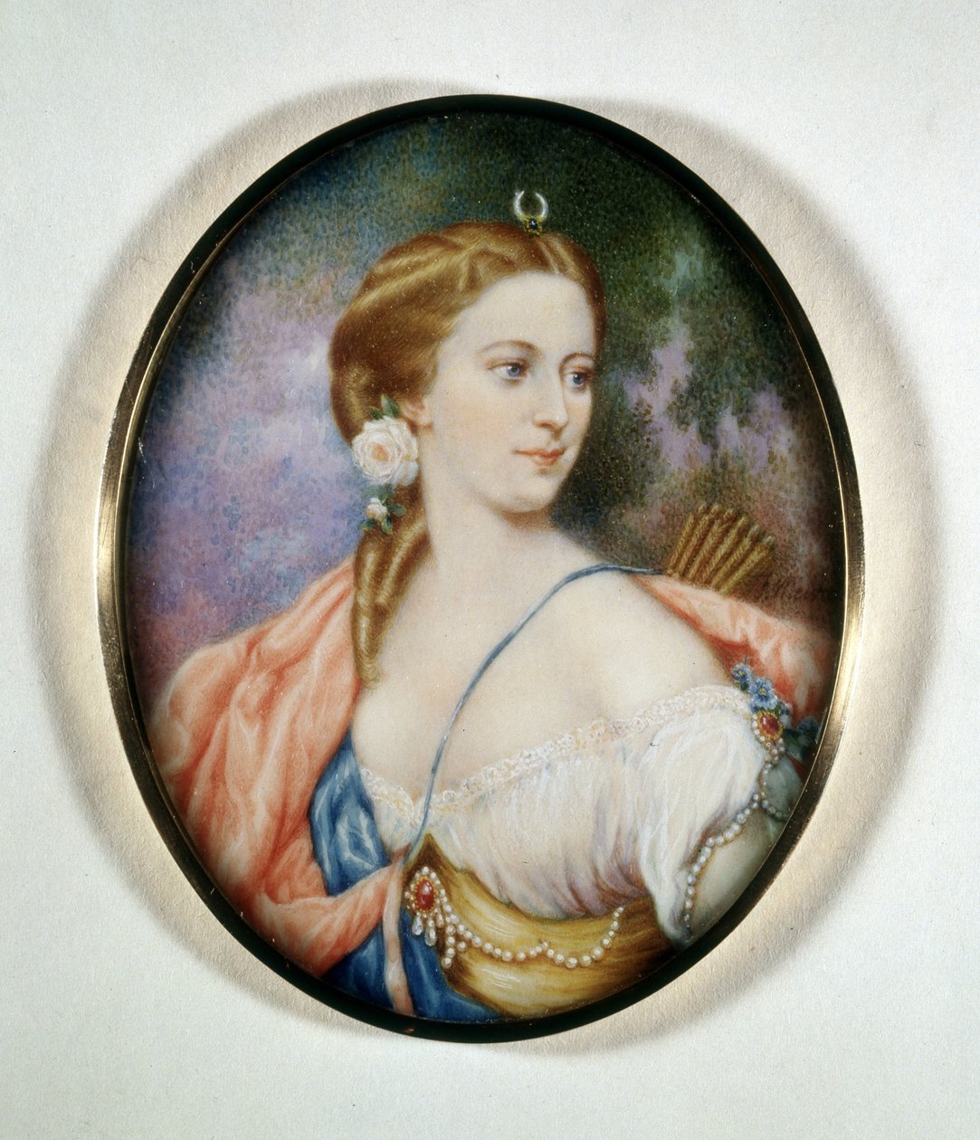 Anna Walewska grófnő portréja, született Anna Maria Ricci, Walewski gróf (1810 - 1868) felesége. Risorgimento Múzeum. Milánó alkotó: Unknown artist