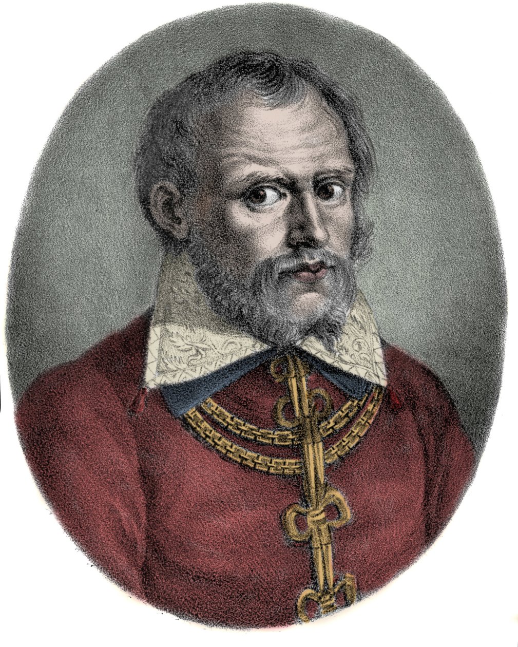 Cypriano de Rory vagy Cipriano de Rory (1515-1565) flamand zeneszerző portréja. alkotó: Unknown artist
